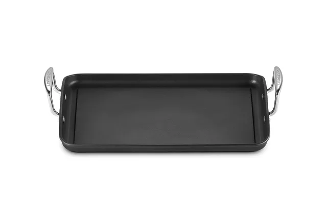 le-creuset-toughened-nonstick-grill-rectangolare-antiaderente-in-alluminio-35-cm image 1
