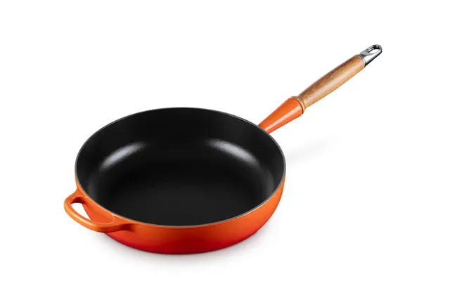 le-creuset-evolution-padella-alta-in-ghisa-vetrificata-con-manico-in-legno-28-cm image 1