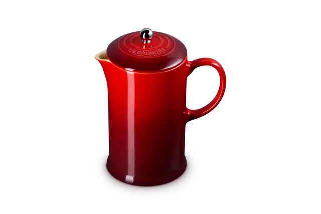 le-creuset-coffee-press-caffettiera-francese-in-gres-vetrificato-con-pressa-in-a image 1