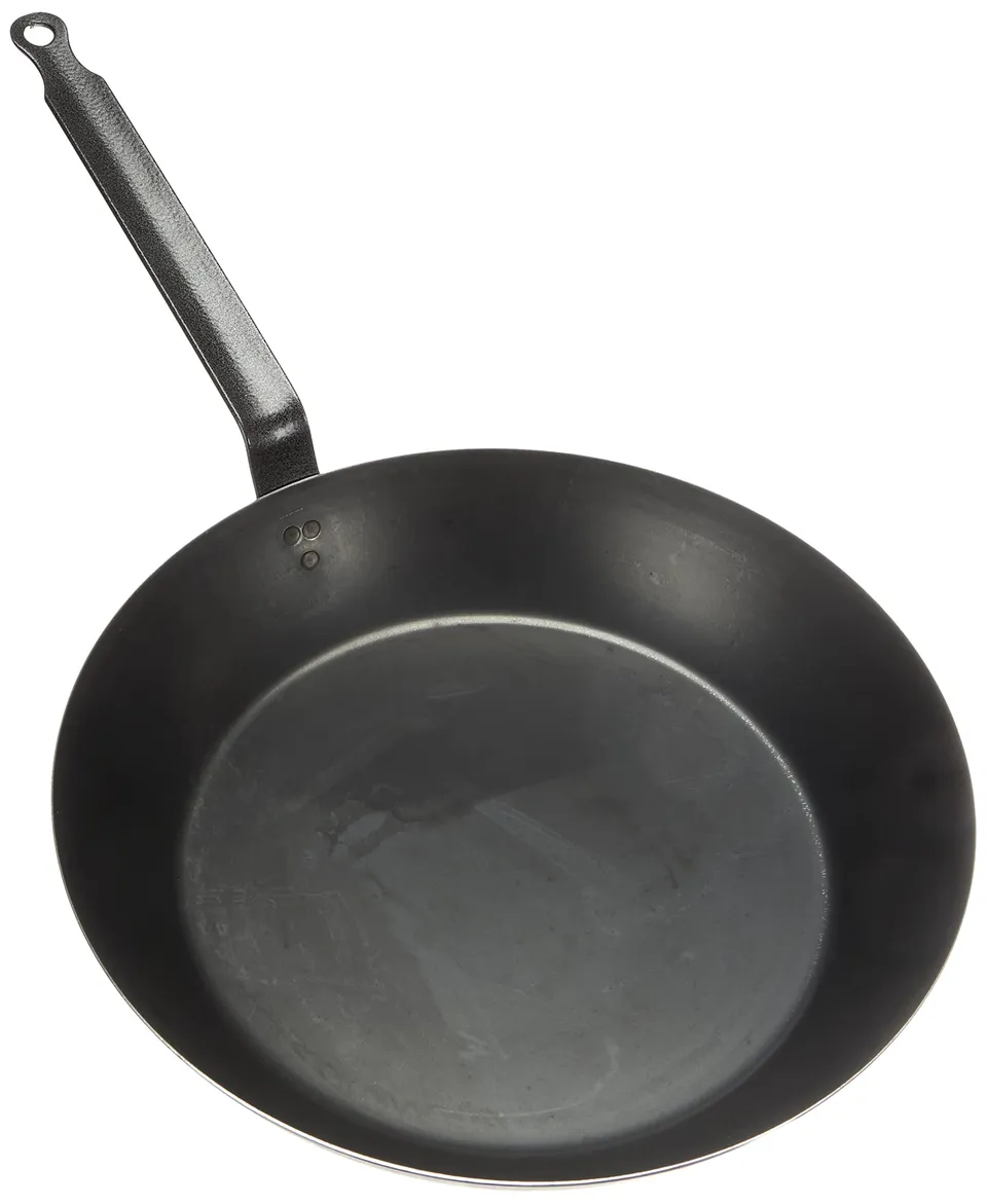pentole-agnelli-cofe3006t28-padella-lionese-leggera-in-ferro-con-1-manico-nero-2 image 1