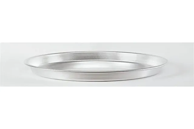 pentole-agnelli-coal143p50-teglia-tonda-pesante-per-pizza-in-alluminio-argento-a image 1