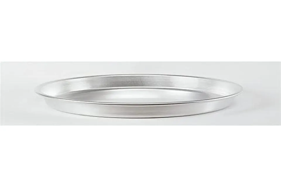 pentole-agnelli-coal143p50-teglia-tonda-pesante-per-pizza-in-alluminio-argento-a image 1