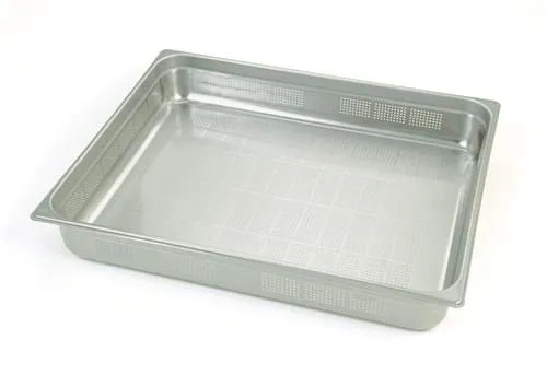 pentole-agnelli-bacinella-forata-gastronorm-2-1-in-acciaio-inossidabile-65x53x15 image 1