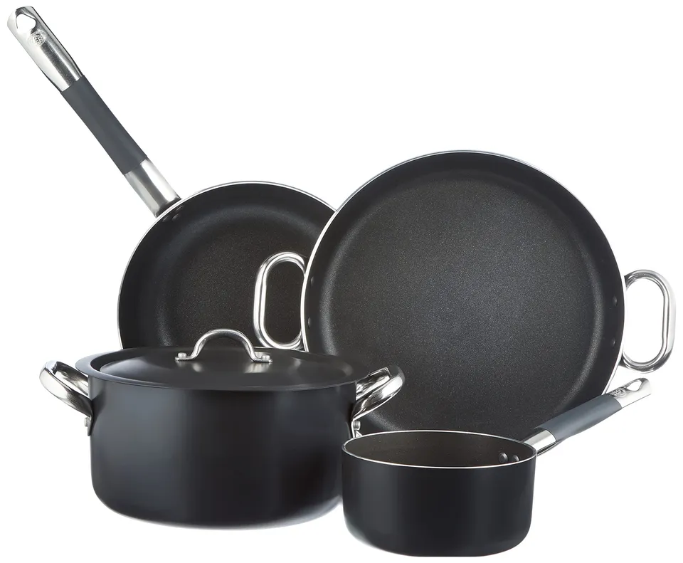 pentole-agnelli-all-black-set-per-4-persone-5-pezzi-in-alluminio-antiaderente-3- image 1