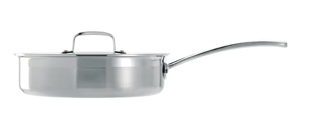 le-creuset-padella-saut-3-ply-con-coperchio-in-acciaio-inox-24-cm-compatibile-in image 1
