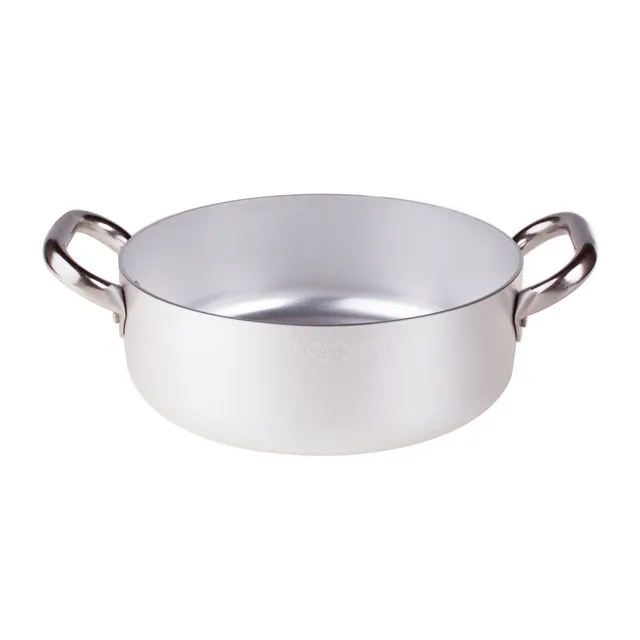 pentole-agnelli-alma10632-casseruola-bassa-in-alluminio-professionale-3-mm-32-cm image 1