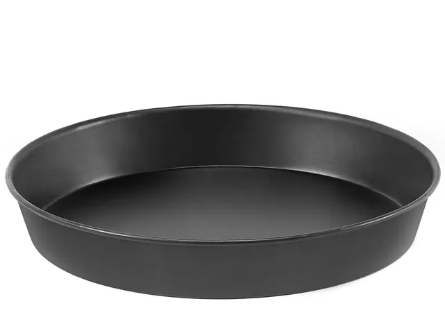 pentole-agnelli-tortiera-tonda-lamiera-blu-per-pizza-alluminio-50-cm-nero image 1
