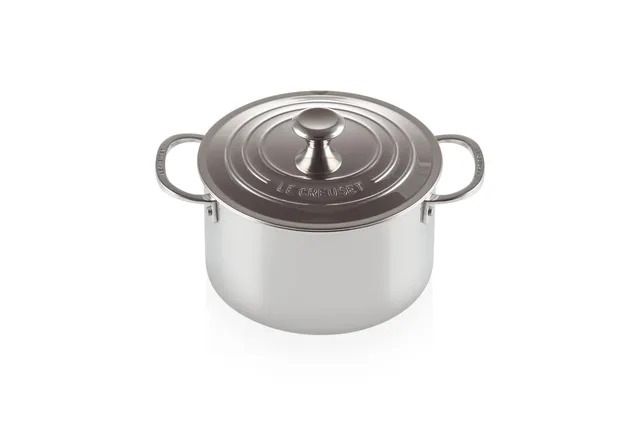 le-creuset-casseruola-bordi-alti-20-cm-con-coperchio-in-acciaio-inox-3-strati-pl image 1