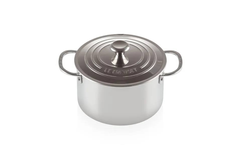 le-creuset-casseruola-bordi-alti-20-cm-con-coperchio-in-acciaio-inox-3-strati-pl image 1