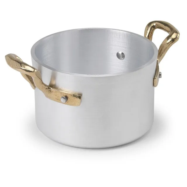 pentole-agnelli-alma10410-casseruolino-alto-a-servire-con-2-maniglie-in-ottone-a image 1