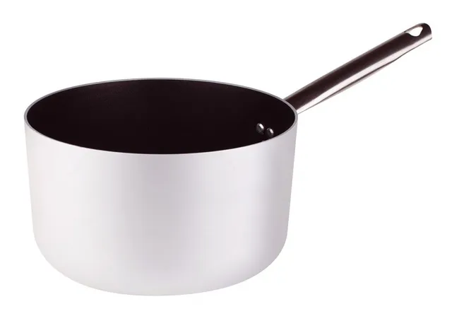 pentole-agnelli-alsa105s24-casseruola-alta-antiaderente-in-alluminio-24-cm-argen image 1