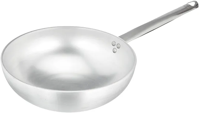 pentole-agnelli-wok-radiante-con-fondo-svasato-in-alluminio-5-mm-28-cm-argento-a image 1