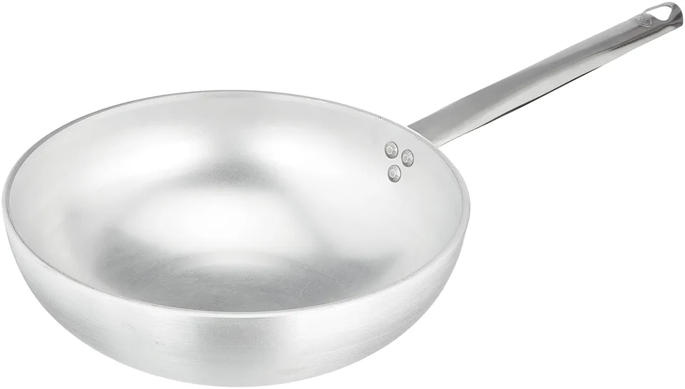 pentole-agnelli-wok-radiante-con-fondo-svasato-in-alluminio-5-mm-28-cm-argento-a image 1