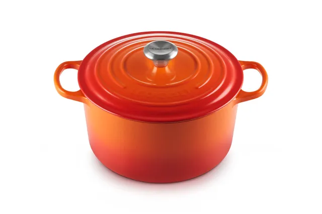 le-creuset-cocotte-rotonda-profonda-in-ghisa-vetrificata-con-coperchio-26-cm-ara image 1