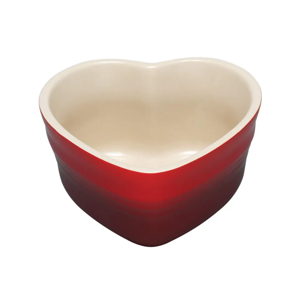 le-creuset-ramequin-a-cuore-in-gres-vetrificato-2-porzioni-300-ml-ciliegia-91002 image 1
