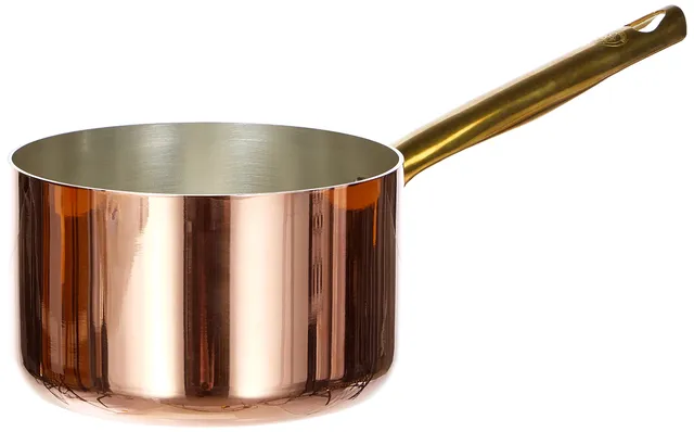 pentole-agnelli-linea-rame-casseruola-alta-con-manico-inox-rame-stagnato-a-mano- image 1