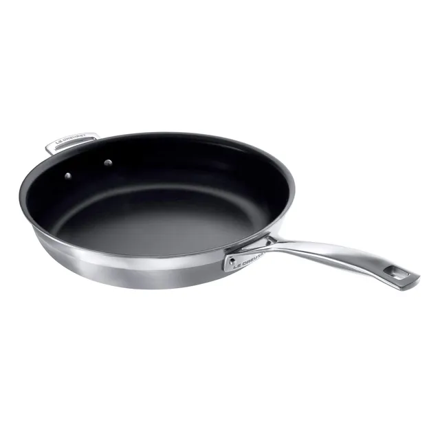 le-creuset-padella-bassa-30-cm-3-ply-in-acciaio-inox-con-interno-antiaderente-in image 1