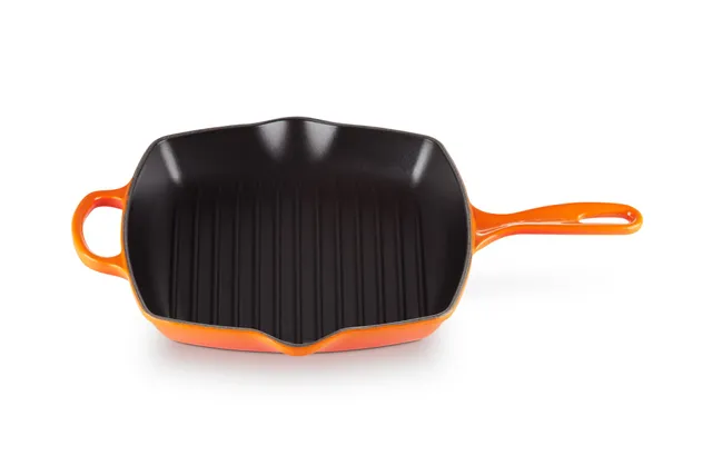 le-creuset-bistecchiera-skillet-quadrata-evolution-in-ghisa-vetrificata-26-cm-ar image 1