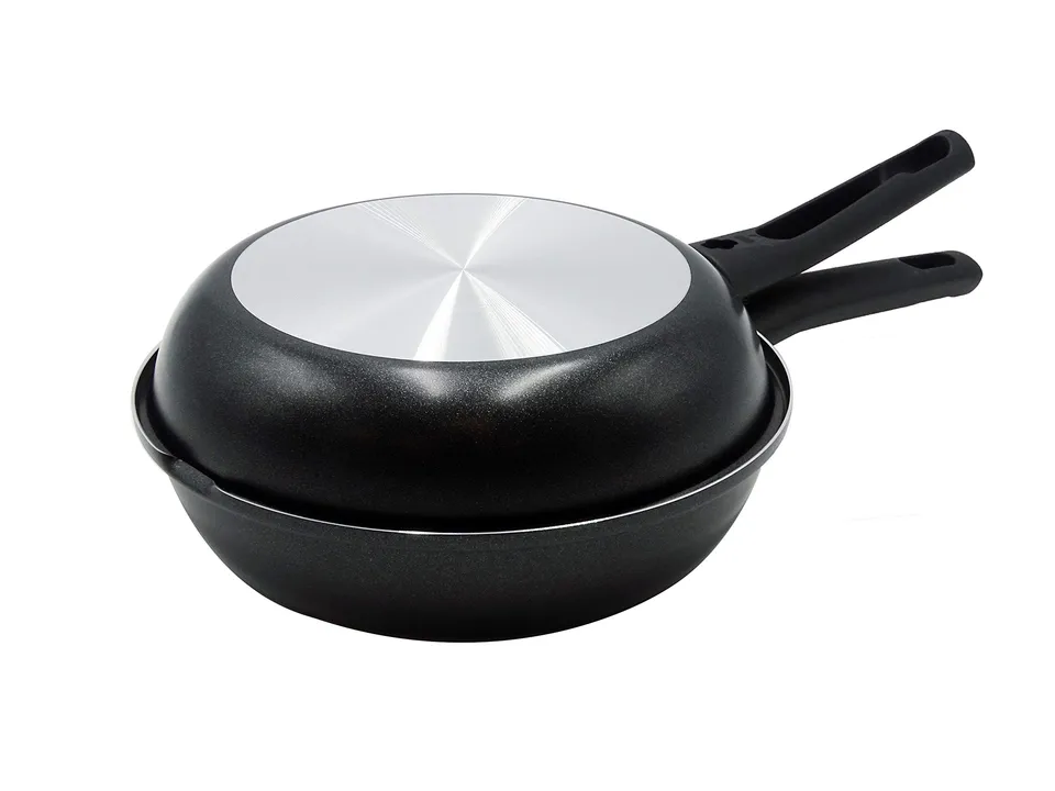 pentole-agnelli-family-cooking-fornetto-padella-doppia-in-alluminio-antiaderente image 1