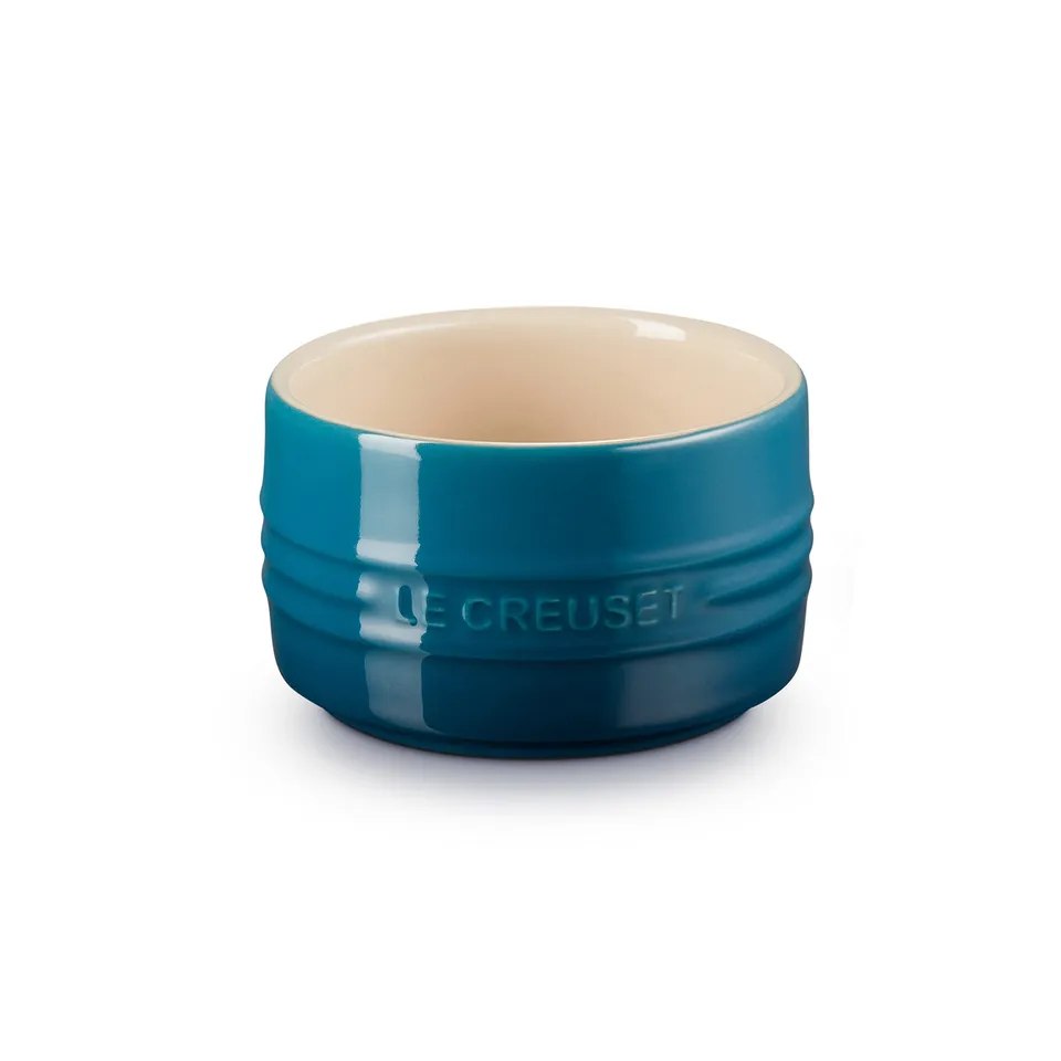 le-creuset-ramequin-impilabile-in-gres-vetrificato-200-ml-deep-teal-resistente-f image 1
