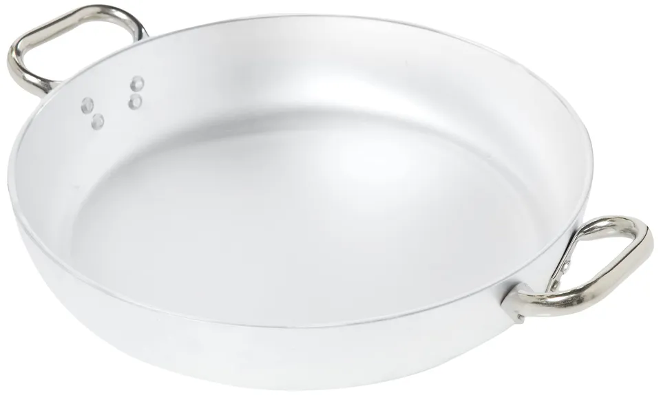 pentole-agnelli-linea-alluminio-5-mm-tegame-radiante-con-due-maniglie-inox-36-cm image 1