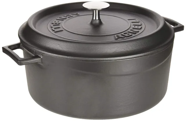 pentole-agnelli-slowcook-casseruola-in-ghisa-con-maniglie-e-coperchio-4-5-l-24-c image 1