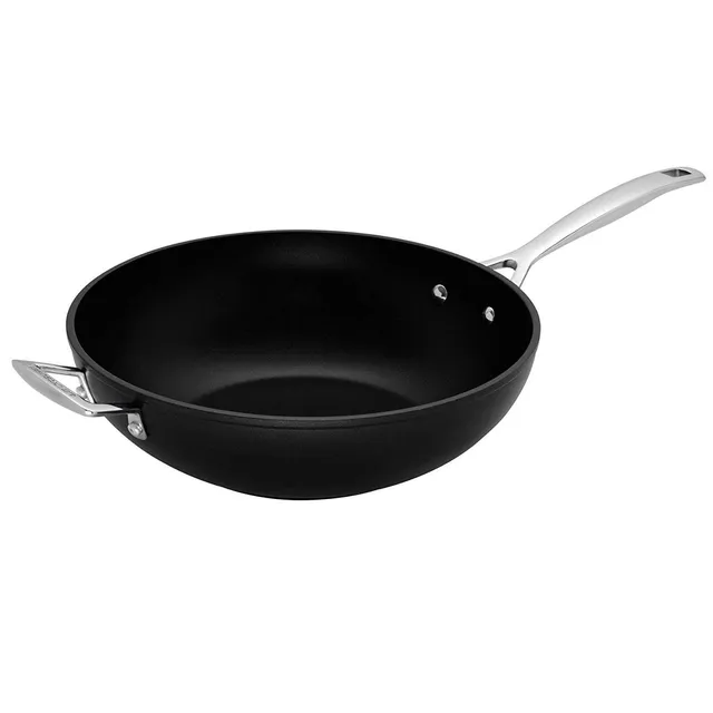le-creuset-toughened-nonstick-padella-wok-con-manico-in-alluminio-antiaderente-3 image 1