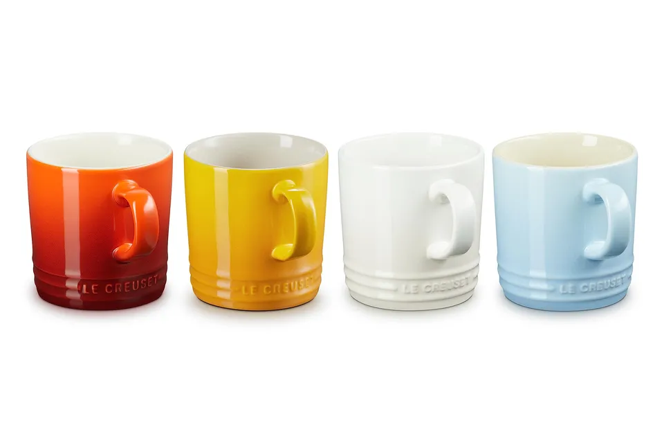 le-creuset-set-di-4-tazze-in-gres-350-ml-elements-colori-cayenne-nectar-meringue image 1