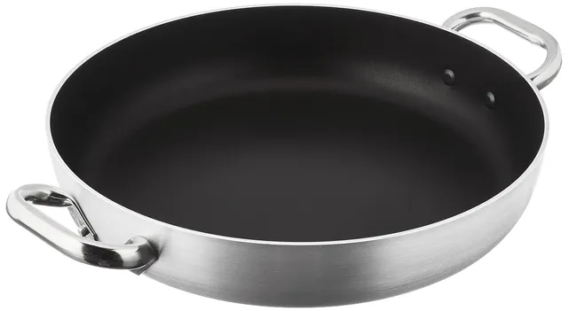 pentole-agnelli-alsa110s32-tegame-con-maniglie-alluminio-antiaderente-argento-32 image 1