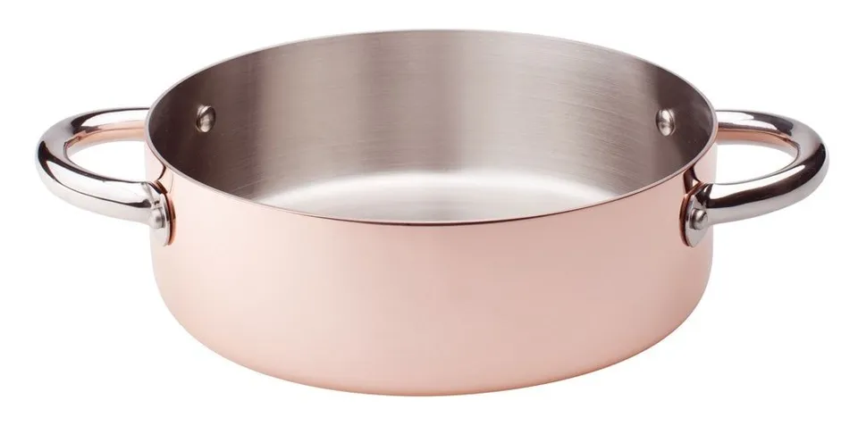 pentole-agnelli-cote106cit24-casseruola-bassa-in-rame-con-fondo-induzione-e-2-ma image 1