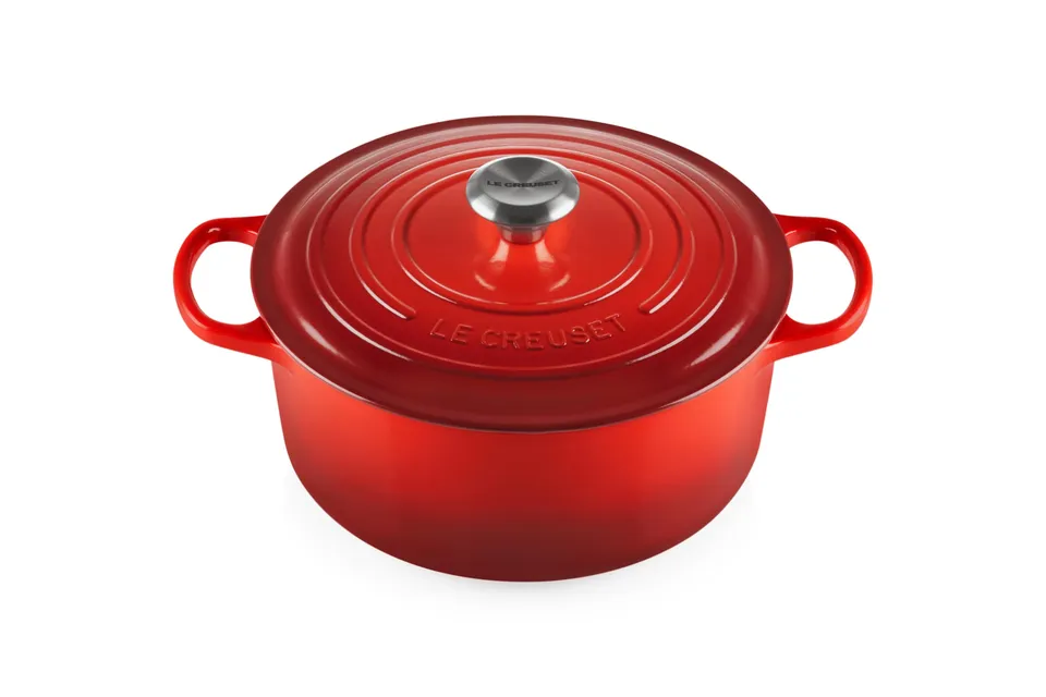 le-creuset-cocotte-rotonda-evolution-ghisa-vetrificata-26-cm-con-coperchio-cilie image 1