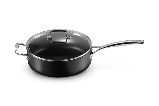 le-creuset-padella-saut-con-coperchio-in-vetro-in-alluminio-antiaderente-26-cm-n image 1