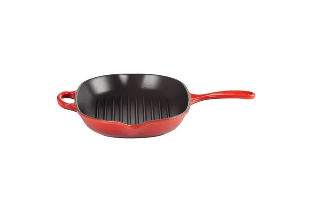 le-creuset-bistecchiera-skillet-ovale-evolution-in-ghisa-vetrificata-32-cm-cilie image 1
