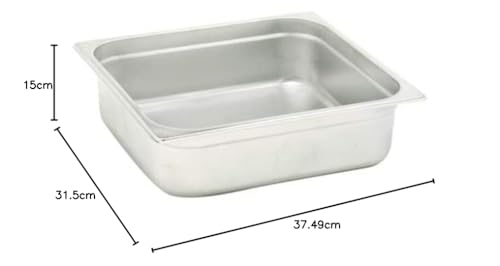 pentole-agnelli-bacinella-gastronorm-1-2-in-acciaio-inossidabile-26-5x32-5x10-cm image 6