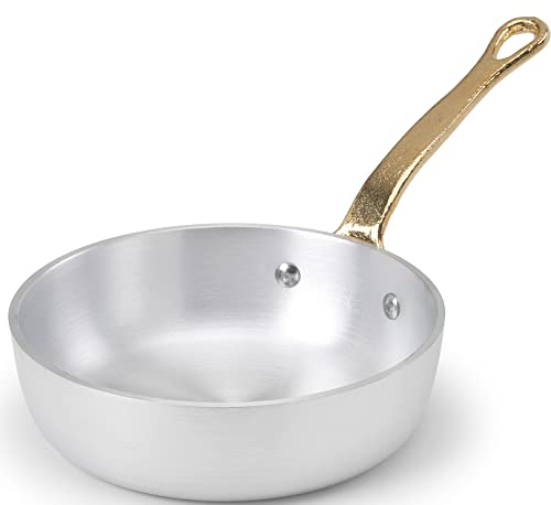pentole-agnelli-alma11112-padellino-a-servire-con-manico-in-ottone-alluminio-pro image 2