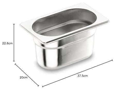 pentole-agnelli-bacinella-gastronorm-1-3-alta-in-acciaio-inossidabile-32-5x17-6x image 3