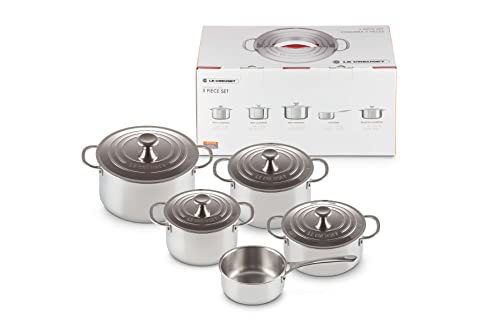 le-creuset-set-5-pezzi-casseruole-in-acciaio-inox-3-strati-signature-casseruole- image 3