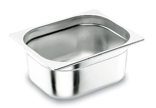 pentole-agnelli-bacinella-gastronorm-1-4-in-acciaio-inossidabile-26-5-x-16-2-x-1 image 1