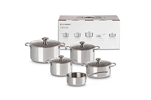 le-creuset-set-5-pezzi-casseruole-in-acciaio-inox-3-strati-signature-casseruole- image 4