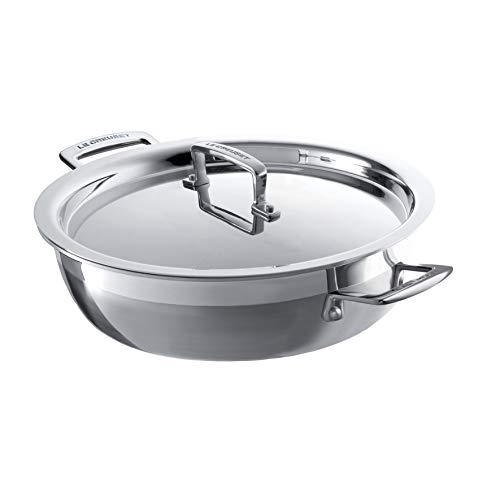 le-creuset-tegame-multistrato-3-ply-con-coperchio-26-cm-acciaio-inox-compatibile image 7