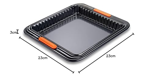 le-creuset-tortiera-quadrata-23-x-23-cm-in-acciaio-al-carbonio-antiaderente-con- image 6