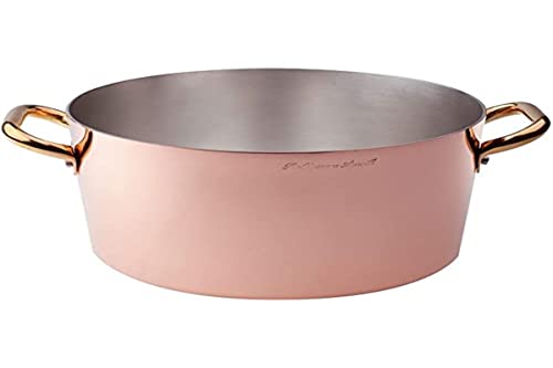 pentole-agnelli-alcu10424-casseruola-alta-in-rame-liscio-stagnato-a-mano-24-cm-c image 6