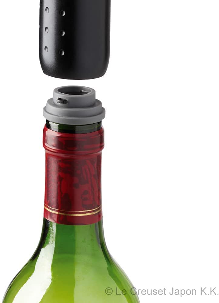 le-creuset-pompetta-vino-wa-137-con-3-tappi-universali-plastica-nero-matt-14-3-x image 5
