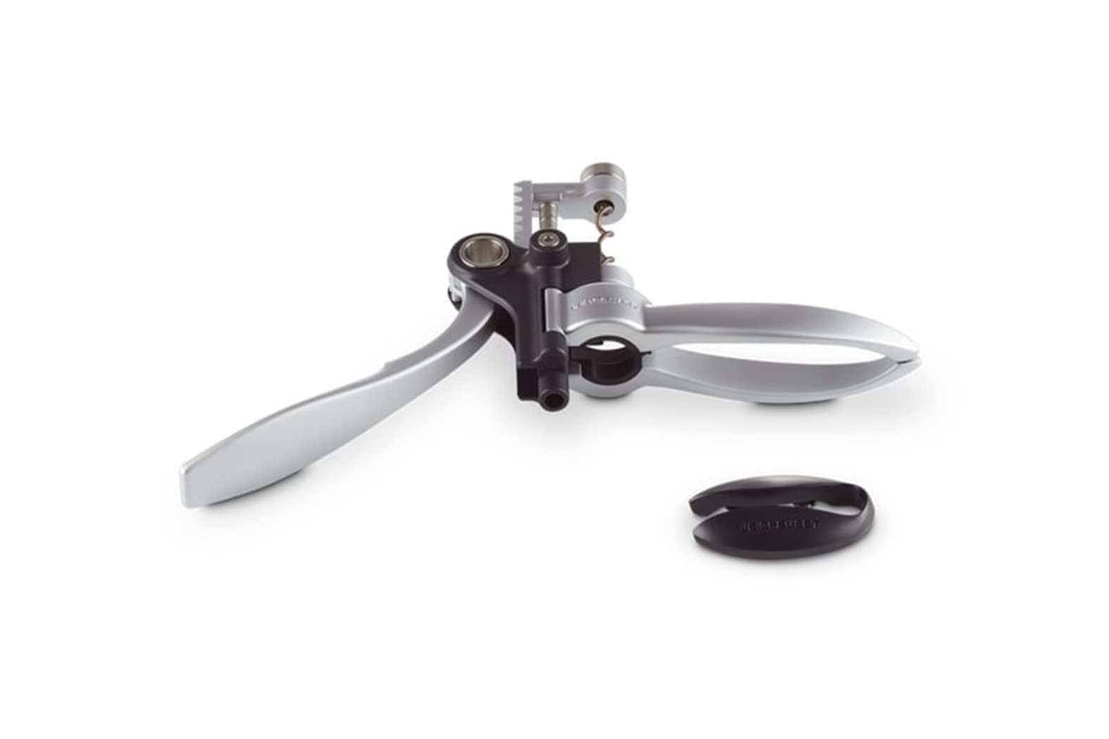 le-creuset-cavatappi-a-leva-lm-250-con-taglia-capsule-fc-400-alluminio-satinato image 5
