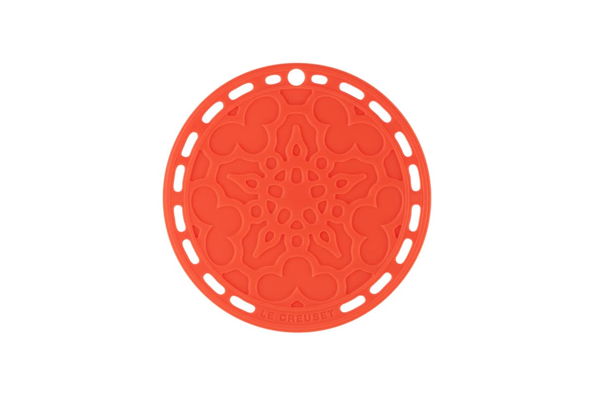 le-creuset-sottopentola-rotondo-french-in-silicone-20-cm-arancio-resistente-al-c image 1