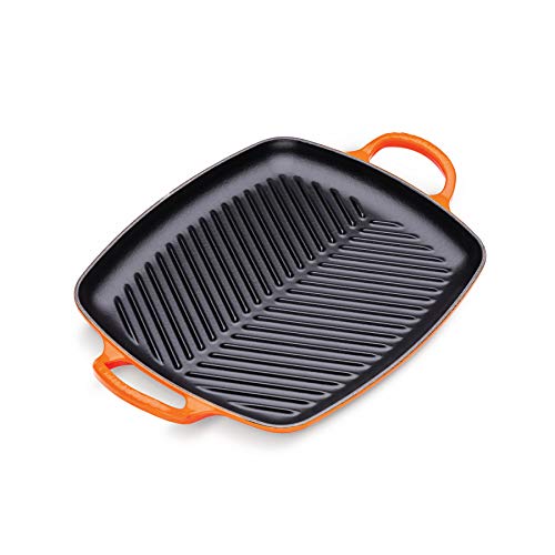 le-creuset-grill-rettangolare-evolution-in-ghisa-vetrificata-30-cm-arancio image 5