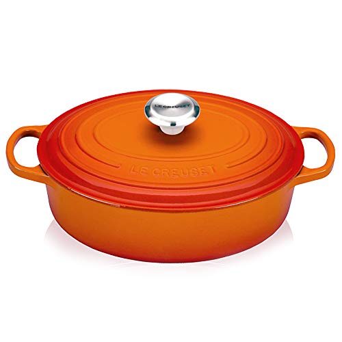 le-creuset-casseruola-evolution-in-ghisa-con-coperchio-27-cm-arancio-21186270902 image 3