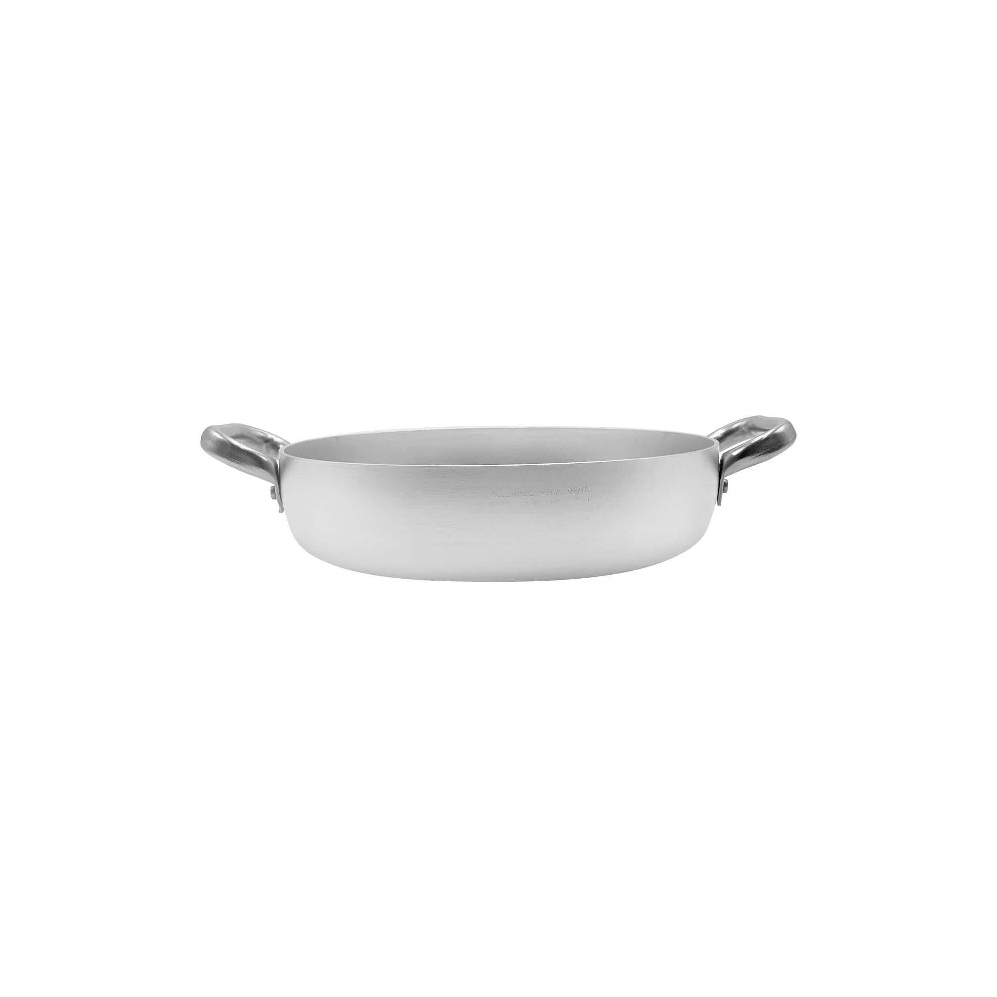 pentole-agnelli-linea-alluminio-3-mm-professionale-tegame-con-due-manici-inox-26 image 2