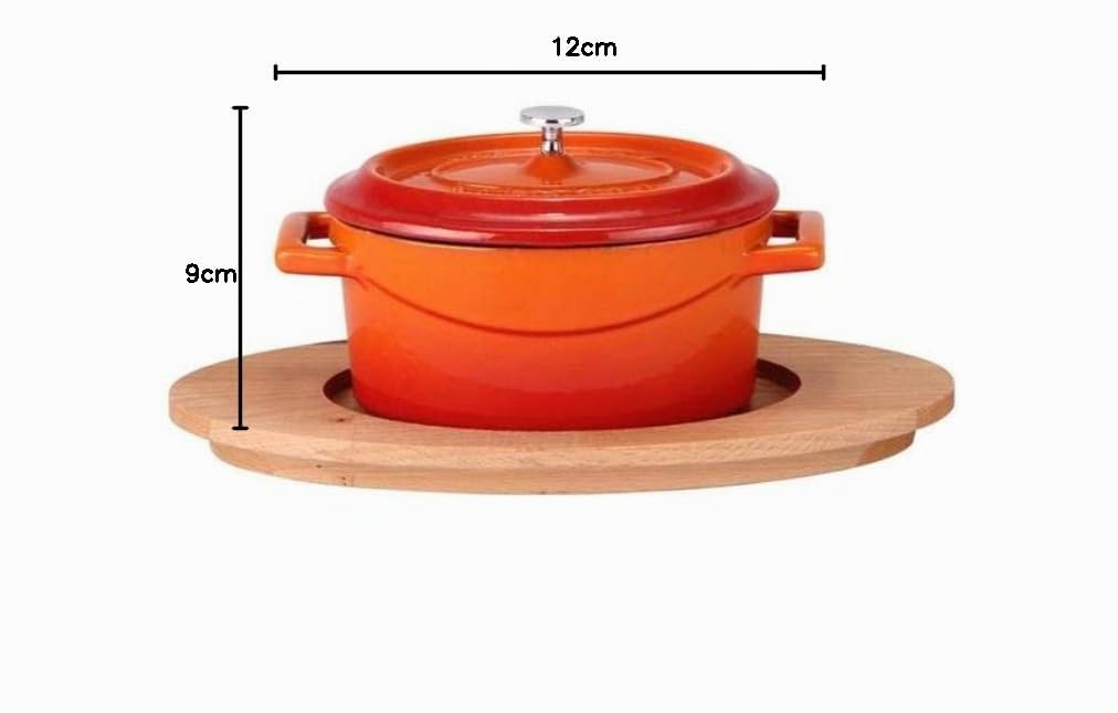 pentole-agnelli-casseruola-ovale-in-ghisa-con-2-maniglie-arancione-12-x-9-cm-lin image 3