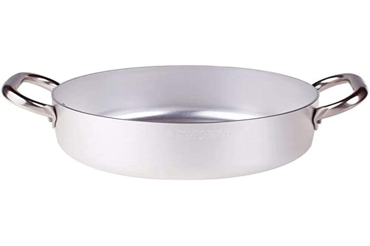 pentole-agnelli-alma10632-casseruola-bassa-in-alluminio-professionale-3-mm-32-cm image 3